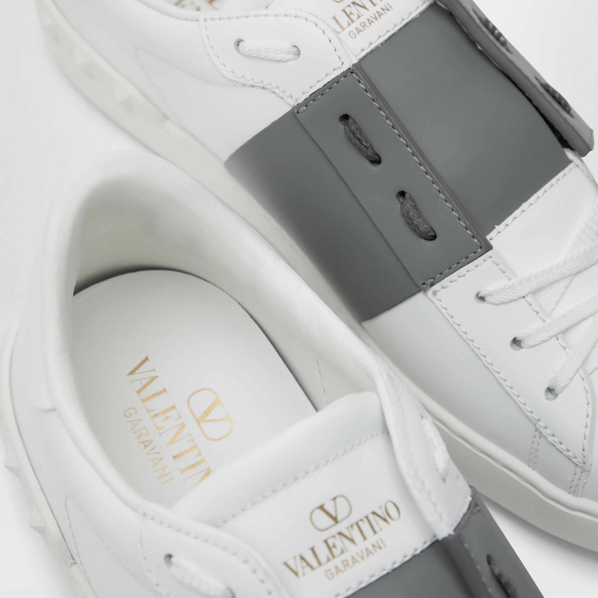Sneakers Open blanches/acier foncé