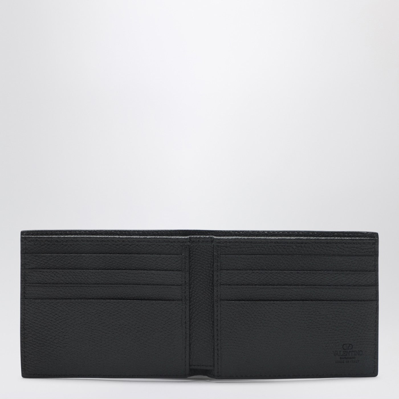 Vlogo Signature Bi-Fold-Geldbörse in Schwarz