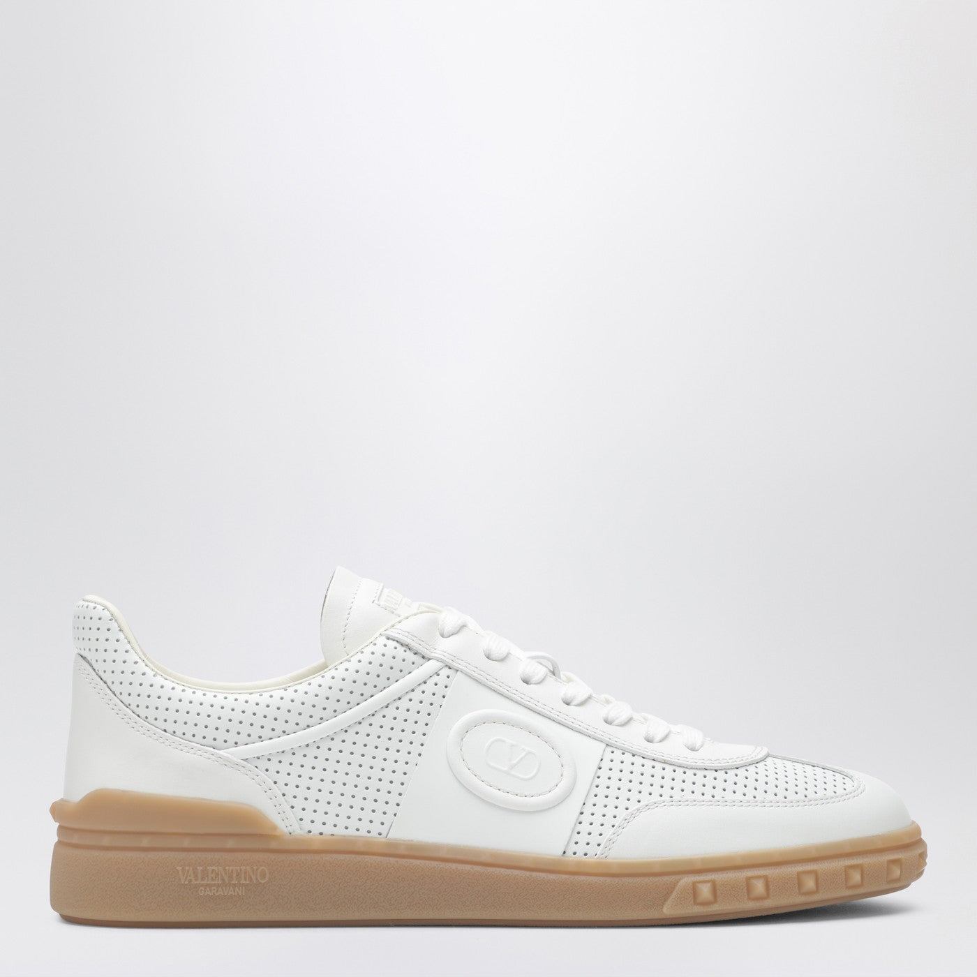 VALENTINO GARAVANI ホワイト スニーカー　24.5〜25㎝ Valentino Garavani Upvillage Sneakers white in perforated leather