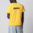 T-shirt jaune effet usé I Dropped Out For Dagger