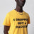 T-shirt jaune effet usé I Dropped Out For Dagger