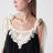 Top Roselight in cotone e seta nero
