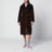 Dark brown faux fur coat
