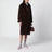 Dark brown faux fur coat