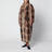 Long shaded brown faux fur coat