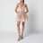 Mini-robe Valiant rose clair en lin et soie