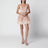 Mini-robe Valiant rose clair en lin et soie