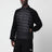 Black padded zip-up cardigan in wool blend