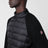 Black padded zip-up cardigan in wool blend