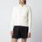 White padded zip-up sweatshirt