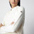 White padded zip-up sweatshirt