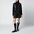 Black padded zip-up sweatshirt