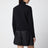 Black padded zip-up sweatshirt
