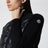Black padded zip-up sweatshirt