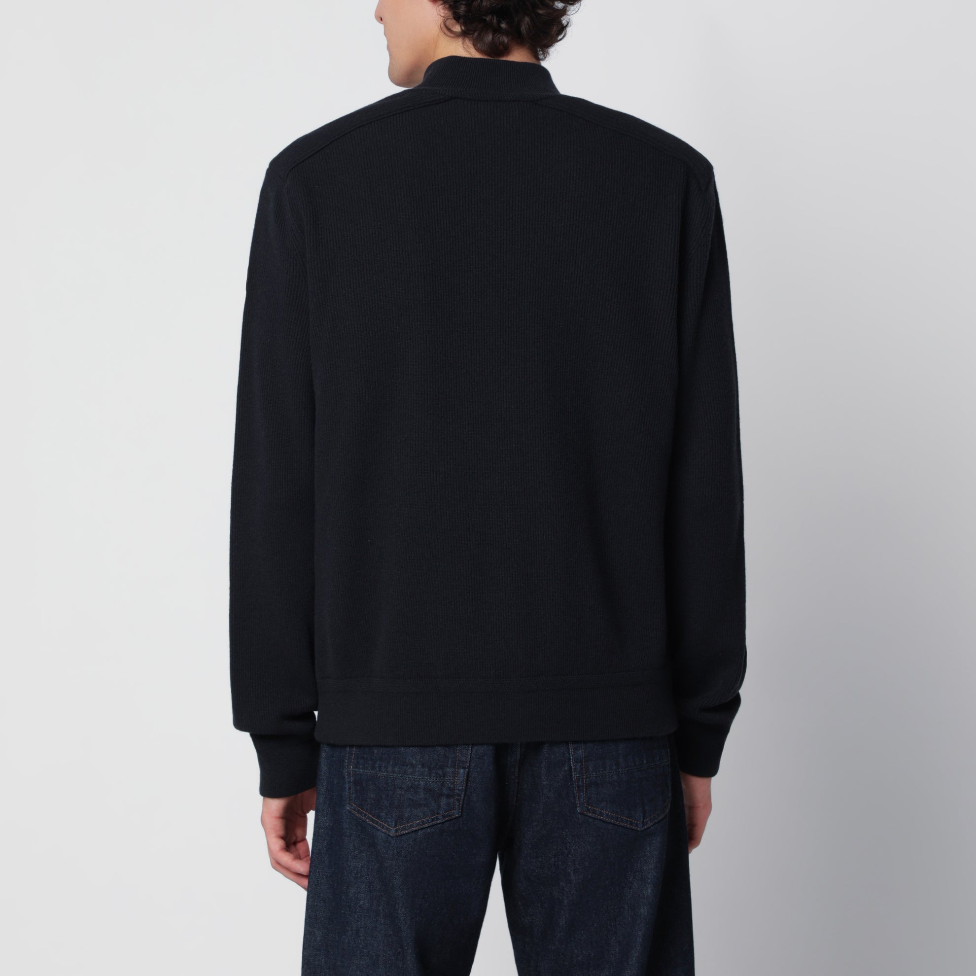 Cardigan matelassé bleu