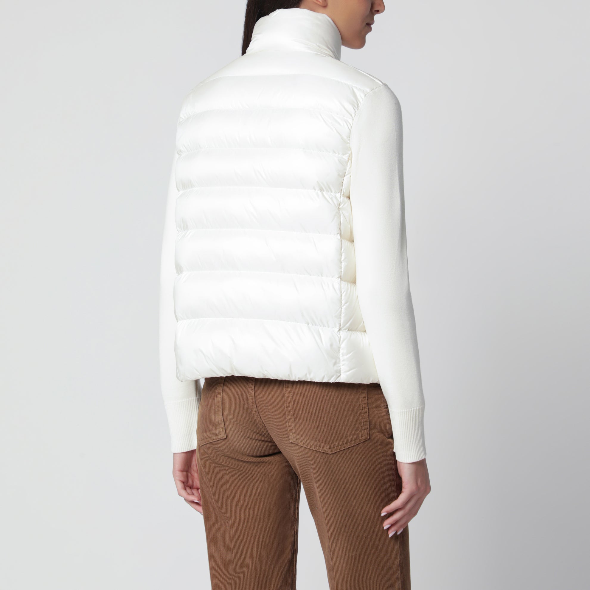 Veste matelassée blanche en polyester