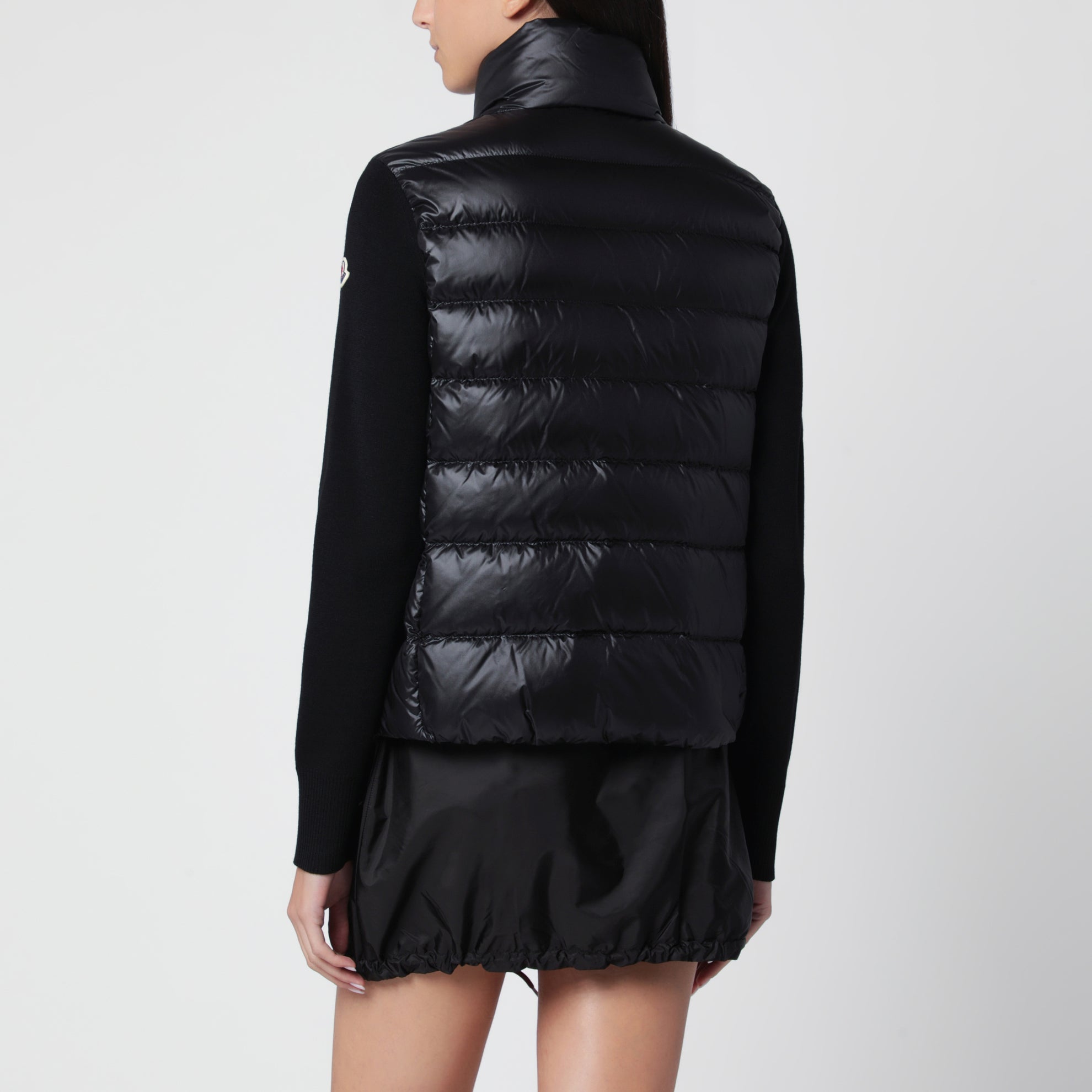 Veste zippée noire en polyester
