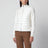 Cardigan con zip imbottito bianco