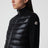 Cardigan con zip imbottito nero