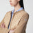 Cardigan hybride en laine et nylon matelassé beige