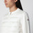 Cardigan con zip imbottito bianco