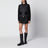 Cardigan con zip imbottito nero