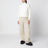 White padded zip-up cardigan