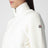 White padded zip-up cardigan