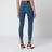 Jeans slim blu medio con pizzo