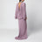 Mauve pink draped long dress