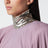 Mauve pink draped long dress
