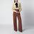 Hellbeige Seidenbluse mit Schleife