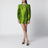 Avocado Polka-Dot Silk-Blend Jacquard Mini Dress