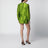 Avocado Polka-Dot Silk-Blend Jacquard Mini Dress