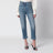 Jeans blu medio con VPatch sul retro