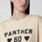 Panther Lady cotton jersey T-shirt in birch/black