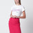 White cotton T-shirt with logo print