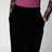 Black viscose-blend trousers