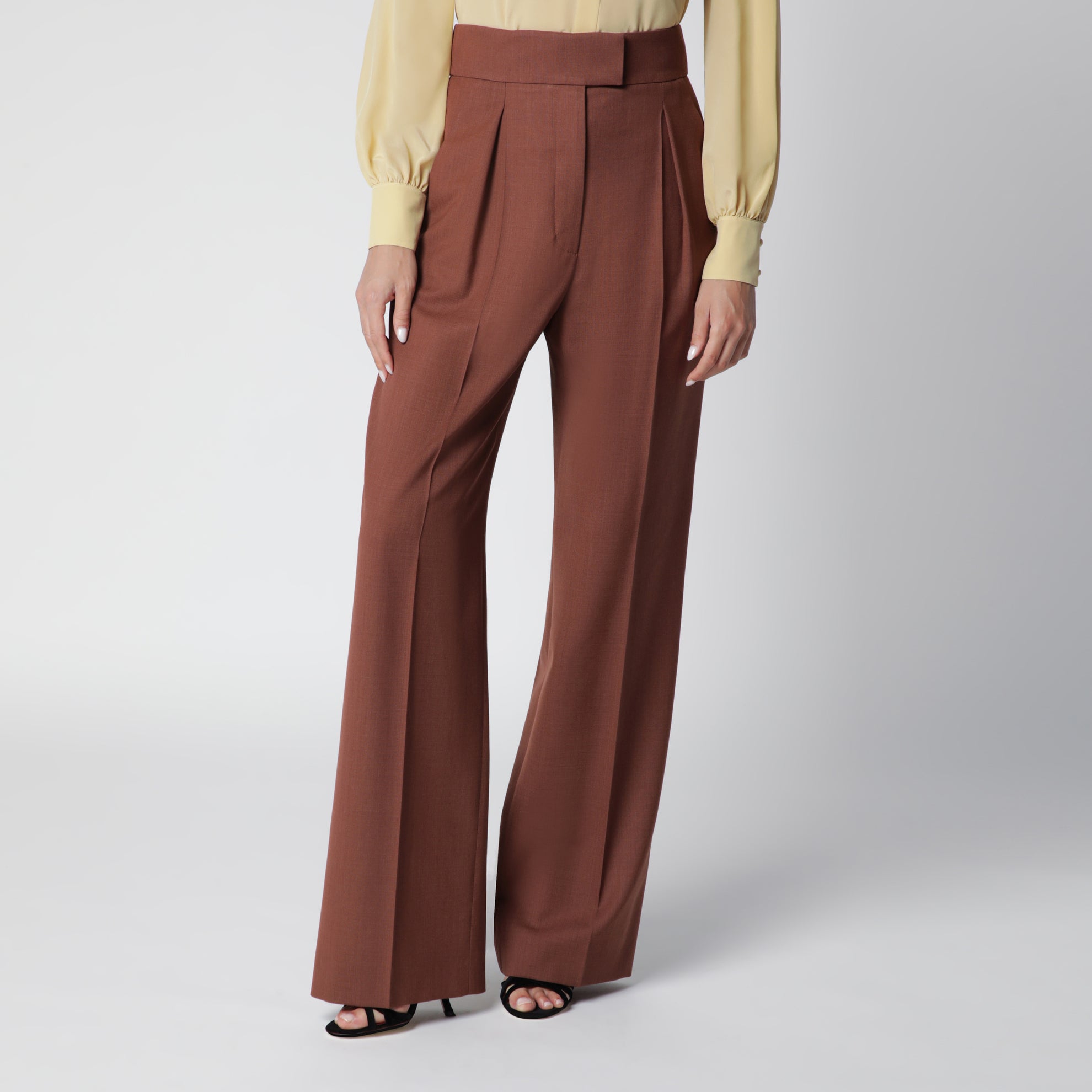 Light Brown Wool Trousers