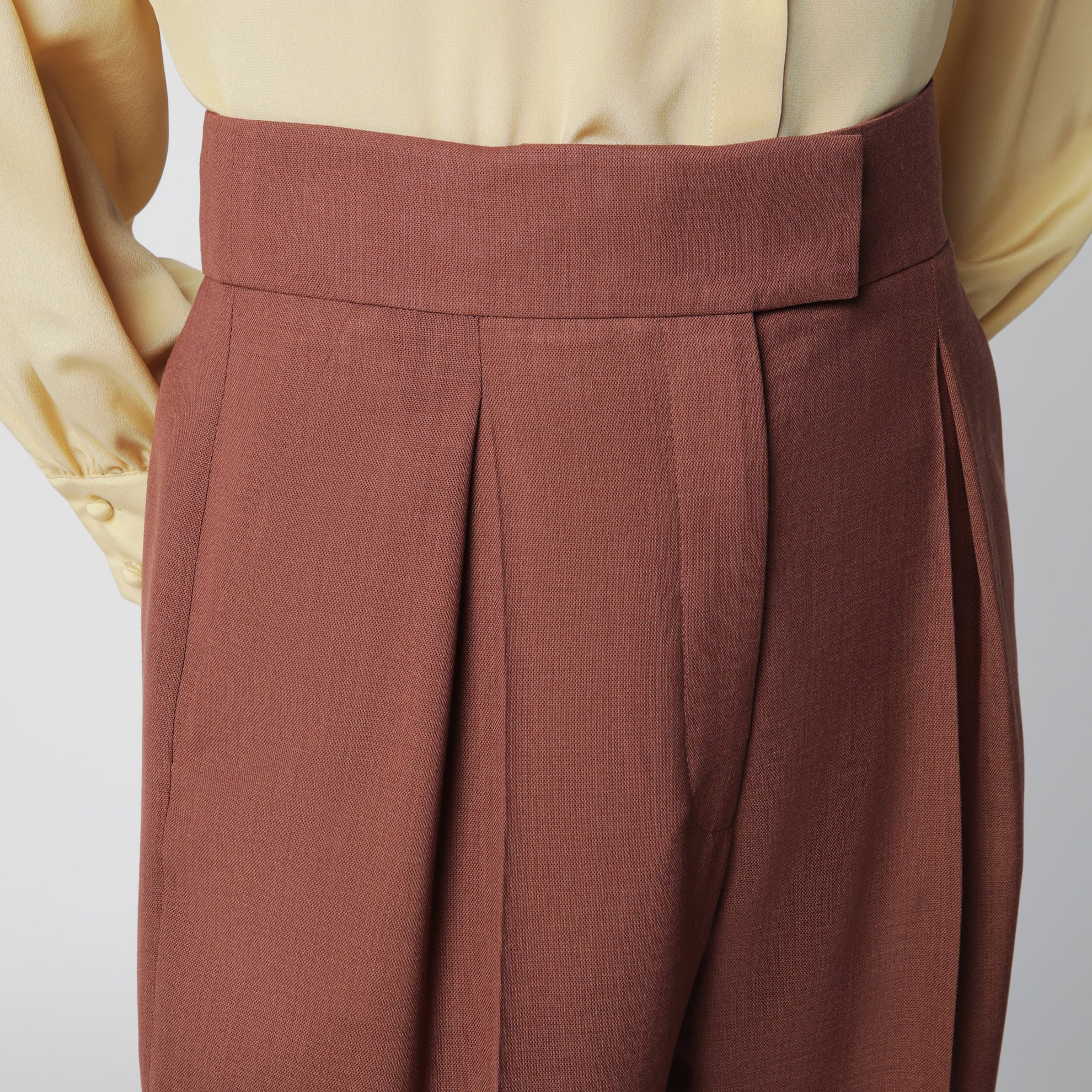 Light Brown Wool Trousers