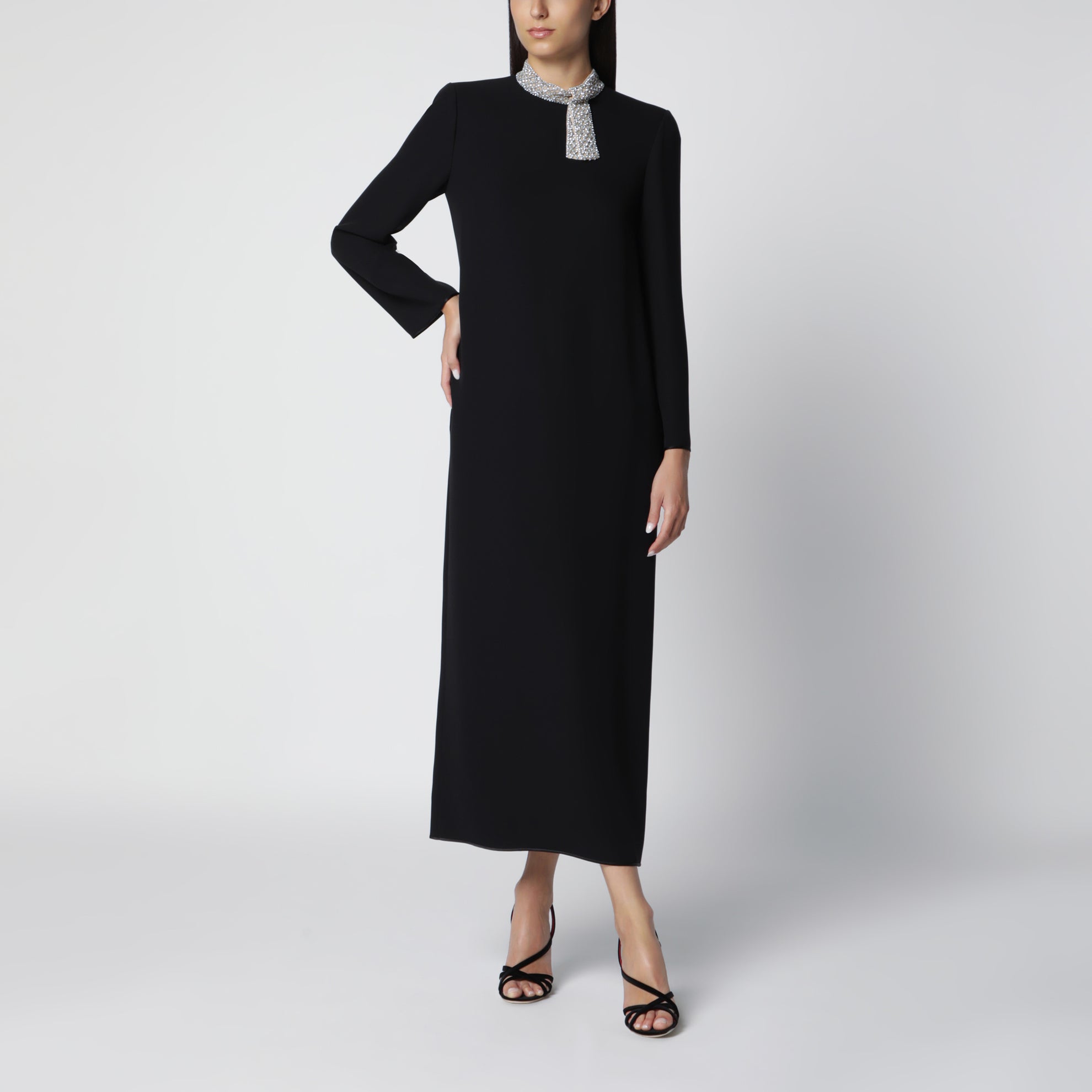 Abito Cady Couture in seta nero