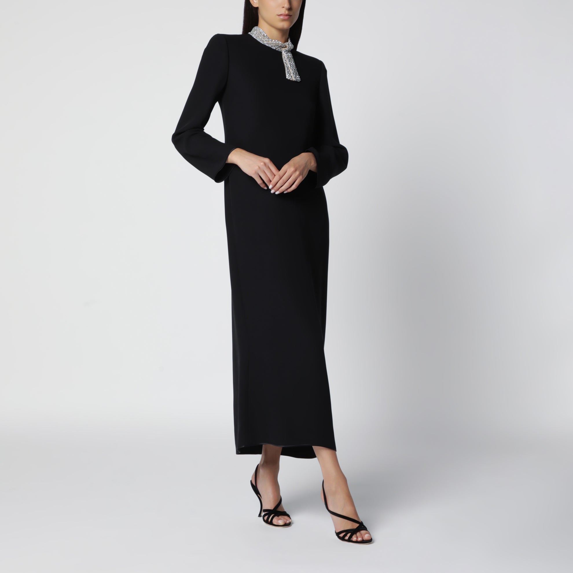 Abito Cady Couture in seta nero