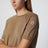 Beige wool sweater with logo patch