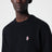 Blauer Pullover aus Wolle mit Logo-Patch