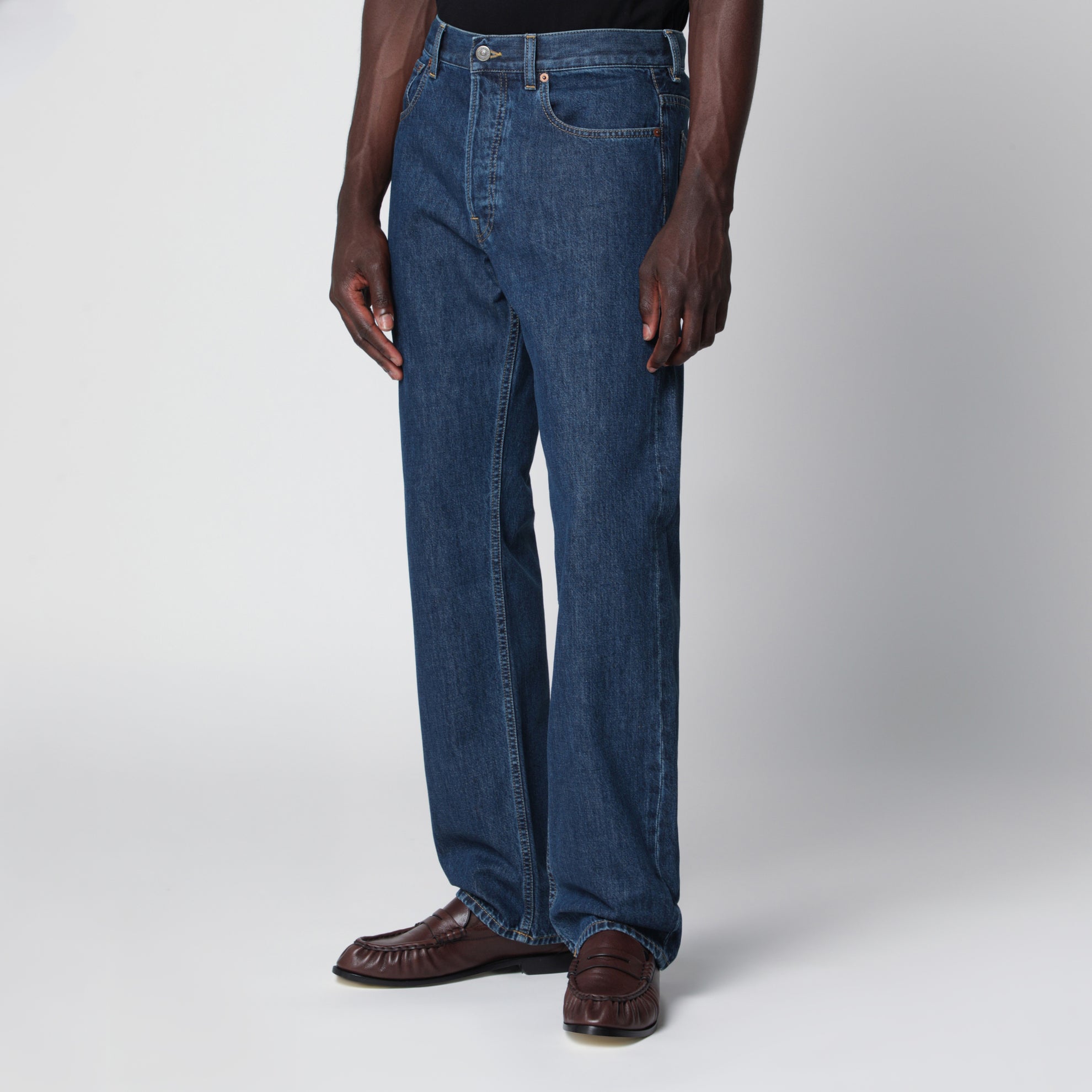 Jeans blu con dettaglio Vlogo