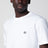 T-shirt in cotone bianca con ricamo VLogo