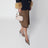 Borsa piccola Rockstud color poudre in vitello granato