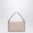 Borsa piccola Rockstud color poudre in vitello granato