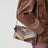 Kleine Schultertasche Panthea Chevron in Mehrfarbig aus Nappaleder