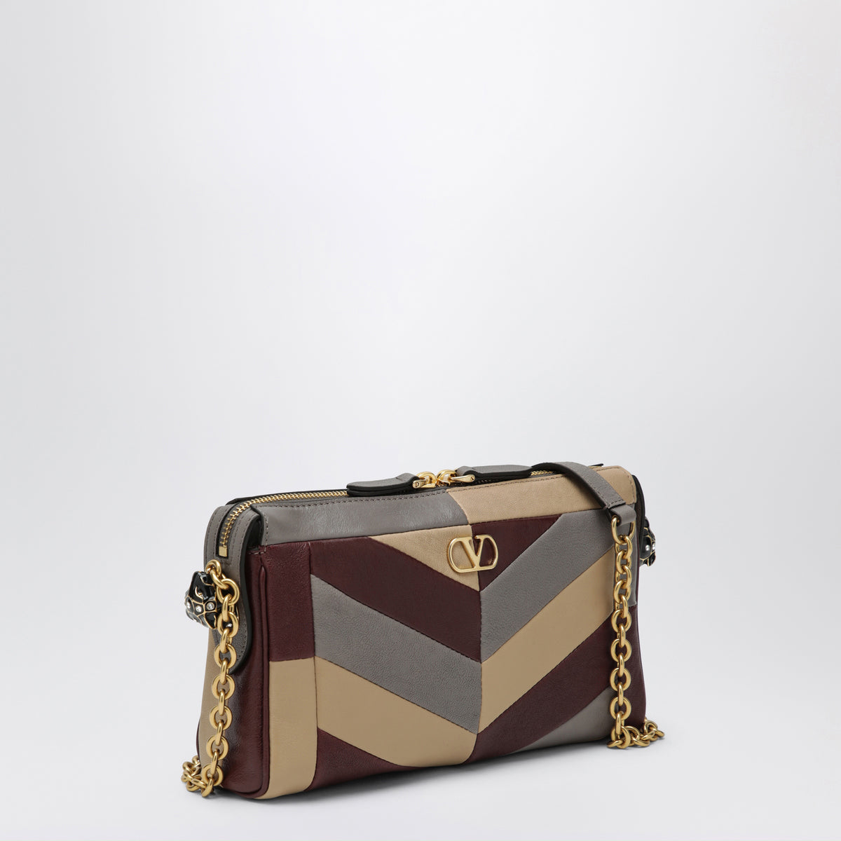 Small Panthea Chevron multicolour nappa shoulder bag
